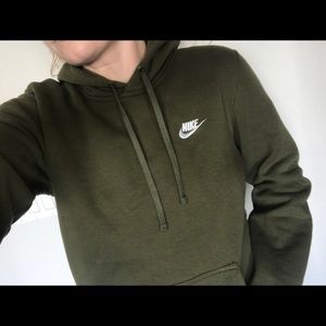 Army green Nike sweatshirt women’s size small